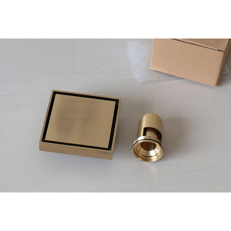 Phễu thoát sàn bằng đồng Kanly GCP10