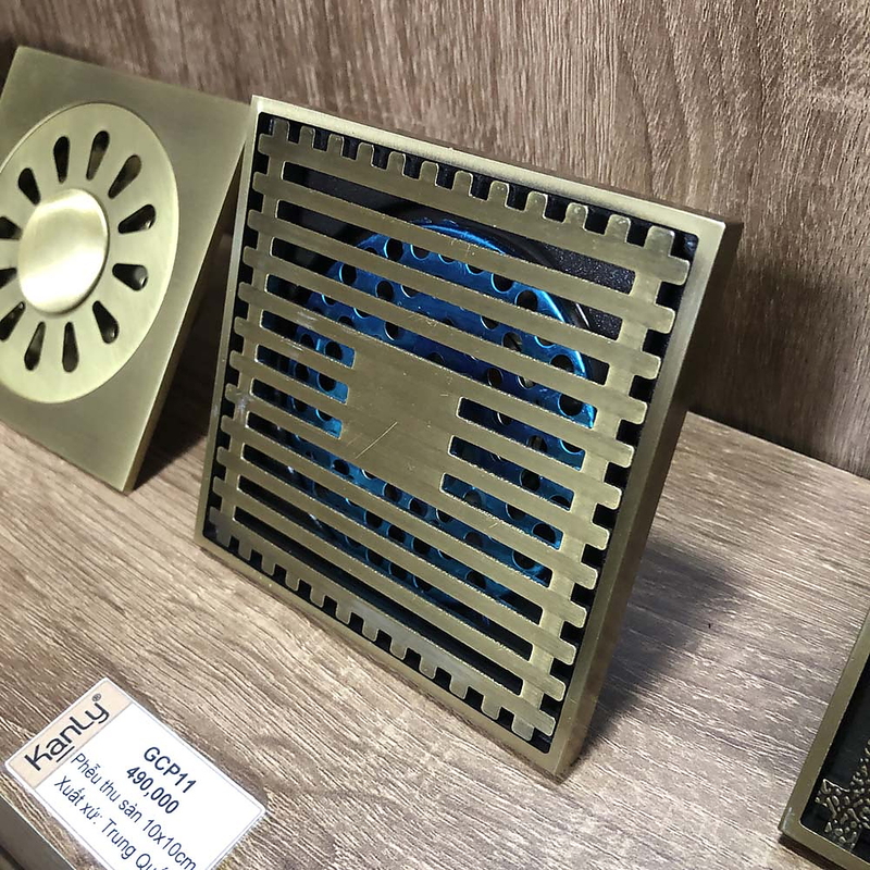 Phễu thoát sàn bằng đồng Kanly GCP11