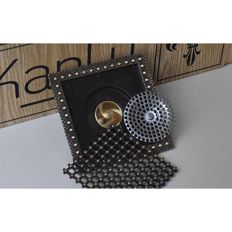 Phễu thoát sàn bằng đồng Kanly GCP15E
