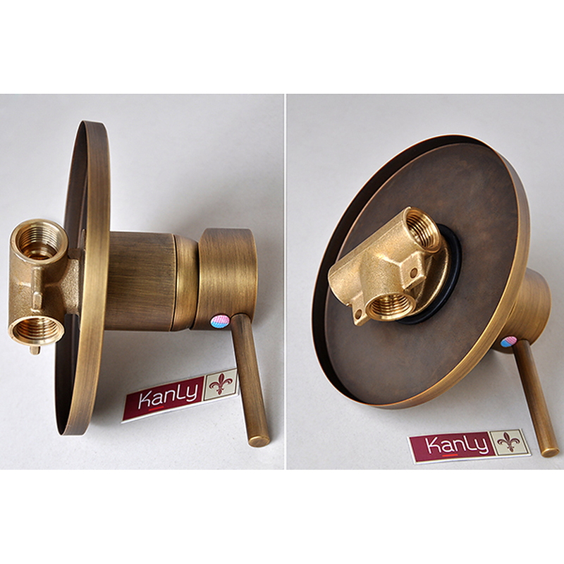 Sen tắm âm tường nóng lạnh bằng đồng Kanly GCS71