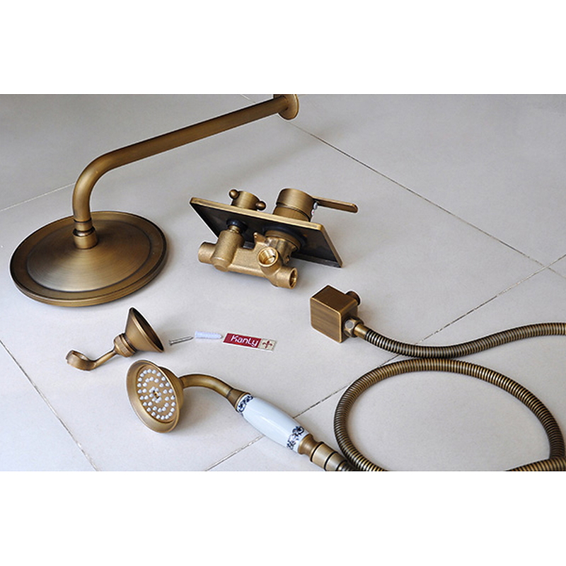 Sen tắm âm tường nóng lạnh bằng đồng Kanly GCS75