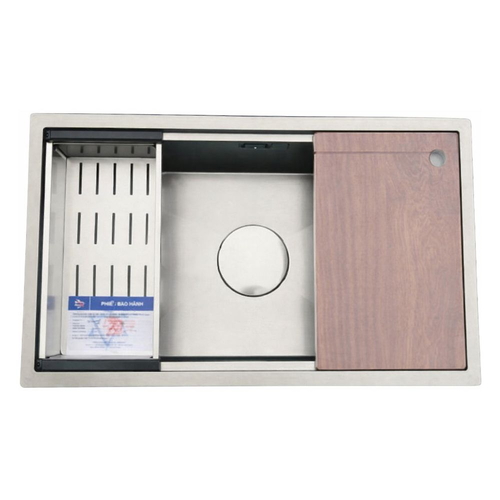 Chậu rửa bát inox phủ nano bạc 1 hố Kagol KNB8045 AB
