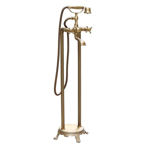 Sen bồn tắm nóng lạnh đặt sàn bằng đồng cổ điển Kanly GCS09