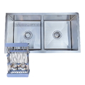 Chậu rửa bát inox 304 2 hố cân Kagol KA8245 Cân