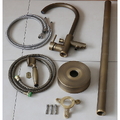 Sen bồn tắm nóng lạnh đặt sàn bằng đồng cổ điển Kanly GCS06