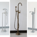 Sen bồn tắm nóng lạnh đặt sàn bằng đồng cổ điển Kanly GCS06