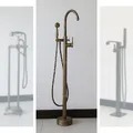 Sen bồn tắm nóng lạnh đặt sàn bằng đồng cổ điển Kanly GCS06