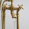 Sen bồn tắm nóng lạnh đặt sàn bằng đồng cổ điển Kanly GCS09