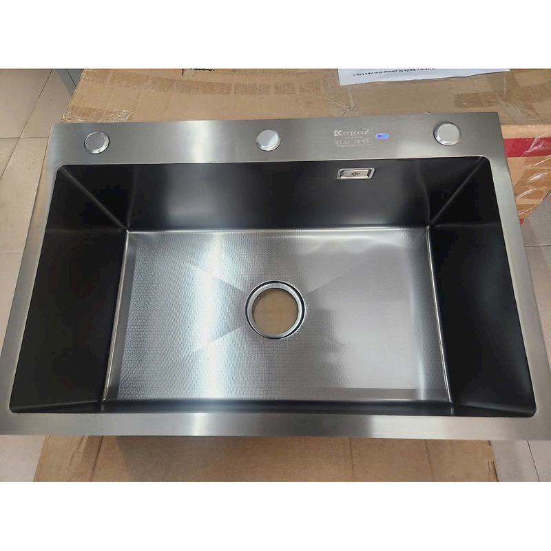 Chậu rửa bát inox phủ nano 1 hố Kagol KND6045
