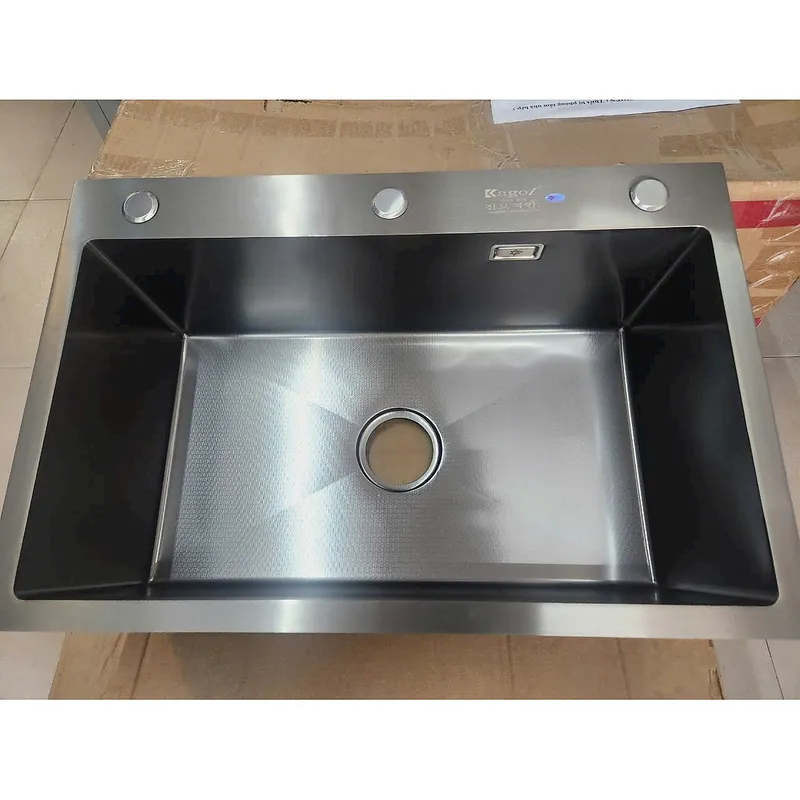 Chậu rửa bát inox phủ nano 1 hố Kagol KND6045
