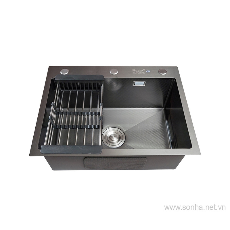 Chậu rửa bát inox phủ nano 1 hố Kagol KND6845