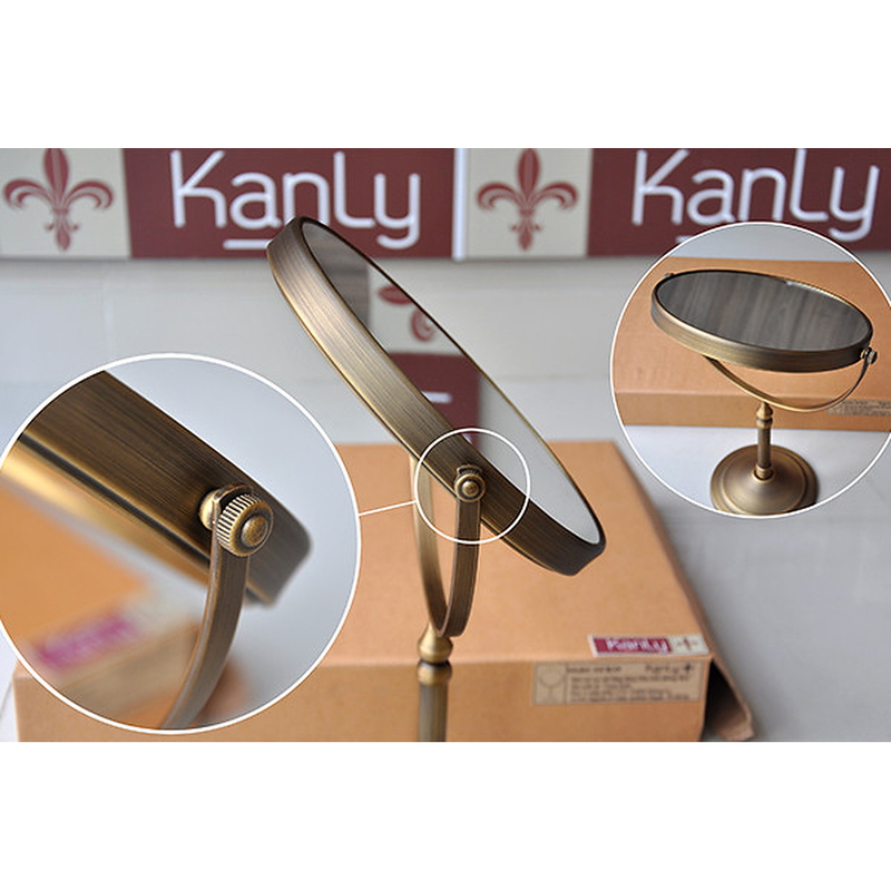 Gương gắn tường khung bằng đồng Kanly GCK19