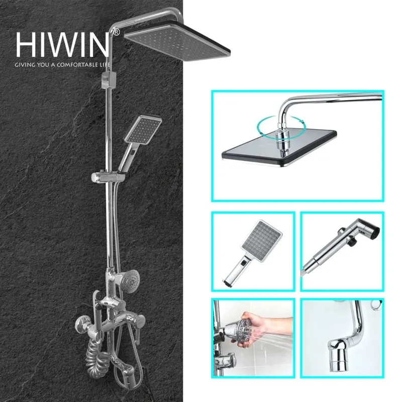 Vòi sen tắm cây đứng nóng lạnh Hiwin KF-111