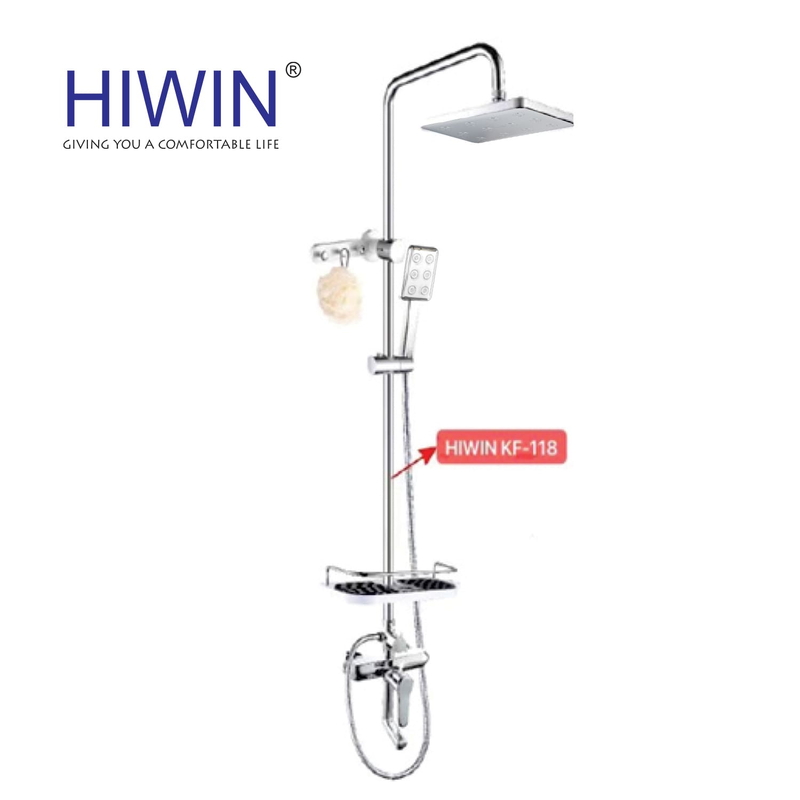 Vòi sen tắm cây đứng nóng lạnh Hiwin KF-118