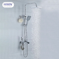 Vòi sen tắm cây đứng nóng lạnh mạ crom Hiwin KF-136