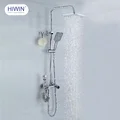 Vòi sen tắm cây đứng nóng lạnh mạ crom Hiwin KF-136