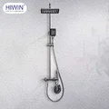 Vòi sen tắm cây đứng nóng lạnh màu đen Hiwin KF-142H