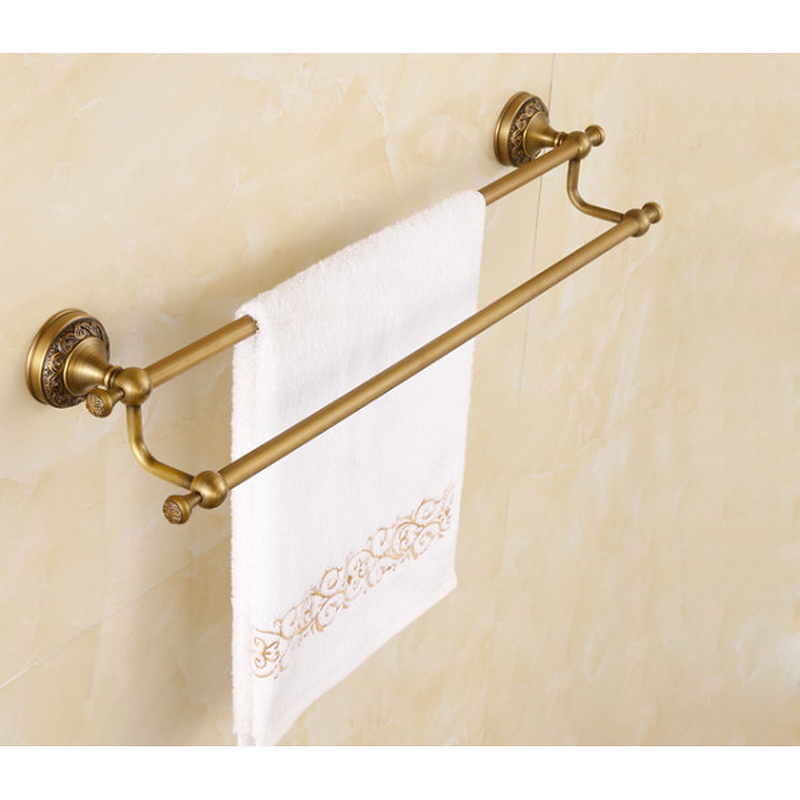 Thanh vắt khăn đôi bằng đồng kiểu cổ Kanly GCH12