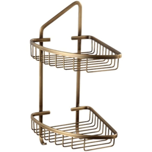 Kệ góc 2 tầng để đồ bằng đồng Kanly GCK27