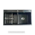 Chậu rửa bát inox 2 hố cân phủ nano Kagol KND8245 CÂN