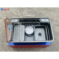 Chậu rửa bát inox phủ nano 1 hố Kagol KND7848N