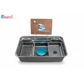 Chậu rửa bát inox phủ nano 1 hố Kagol KND7848N
