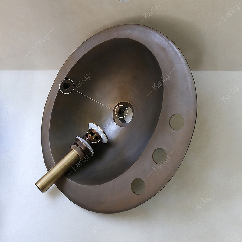 Đầu xả Nhấn Lavabo bằng đồng Kanly GCX02