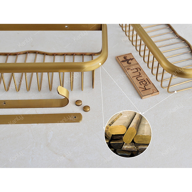 Kệ 2 tầng để đồ bằng đồng Kanly GCK29D