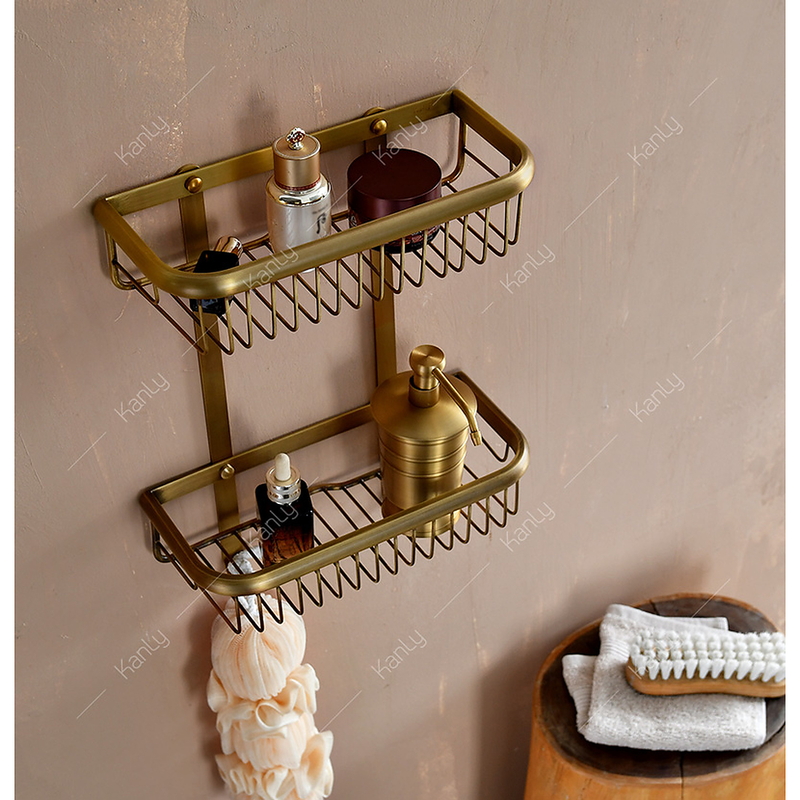 Kệ 2 tầng để đồ bằng đồng Kanly GCK29D