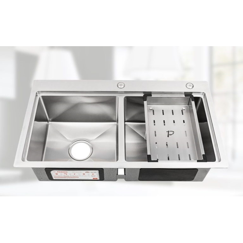 Chậu rửa bát inox 304 hạ bậc 2 hố cân Picenza HMHB 8848-616