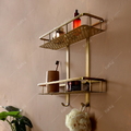 Kệ 2 tầng để đồ bằng đồng Kanly GCK30D