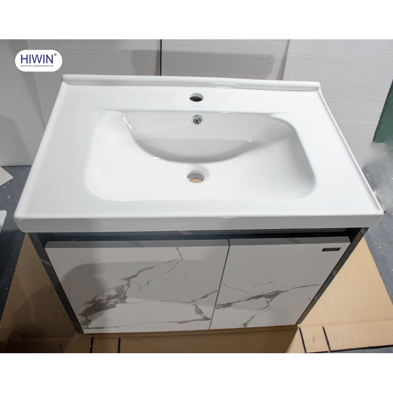 Bộ tủ chậu lavabo cao cấp hoa văn giả đá Hiwin YS-005