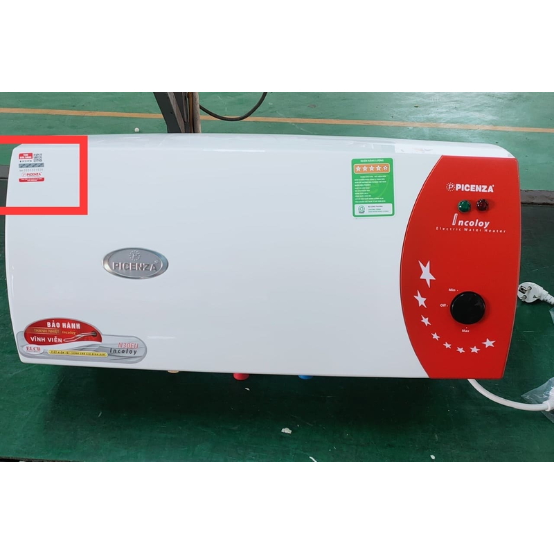 Bình nước nóng 30L nằm ngang Picenza N30EU