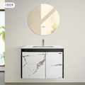 Bộ tủ chậu lavabo cao cấp hoa văn giả đá Hiwin YS-005