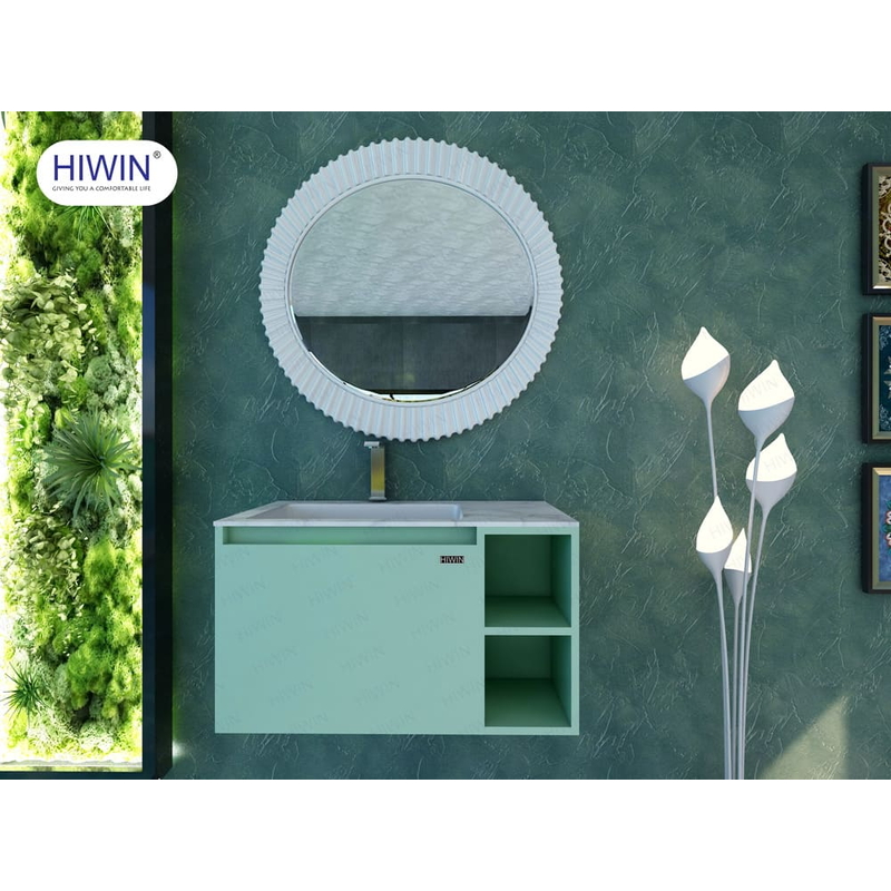 Bộ tủ chậu Lavabo xanh bơ không kèm gương Hiwin YS-003