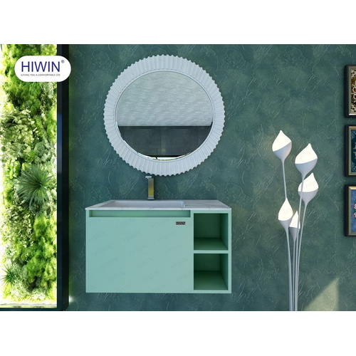 Bộ tủ chậu Lavabo xanh bơ không kèm gương Hiwin YS-003