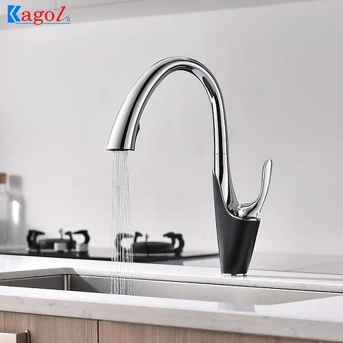 Vòi rửa bát nóng lạnh cần rút Kagol K06