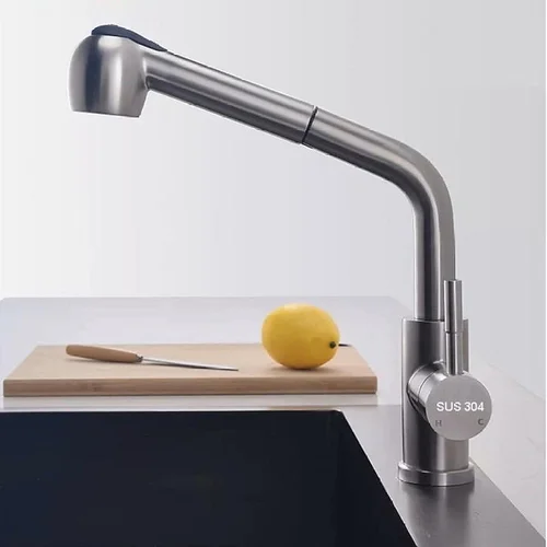 Vòi rửa bát nóng lạnh cần rút Kagol K11