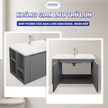 Bộ tủ chậu Lavabo có hộc đựng đồ bên hông Hiwin YP-016