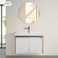 Bộ tủ chậu Lavabo gỗ plywood vân gỗ hồ đào Hiwin YS-002