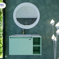 Bộ tủ chậu Lavabo xanh bơ không kèm gương Hiwin YS-003