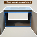 Bộ tủ chậu Lavabo gương thông minh màu kaki Hiwin YP-007