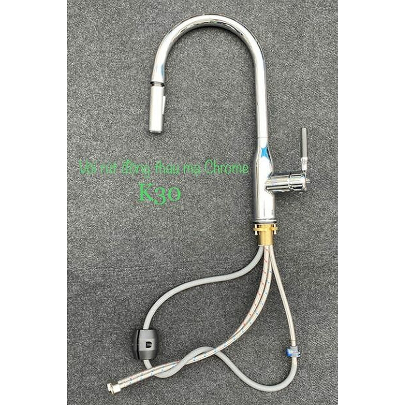 Vòi rửa bát nóng lạnh dây rút Kagol K30