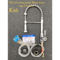 Vòi rửa bát nóng lạnh cần xoắn dây rút Kagol K16
