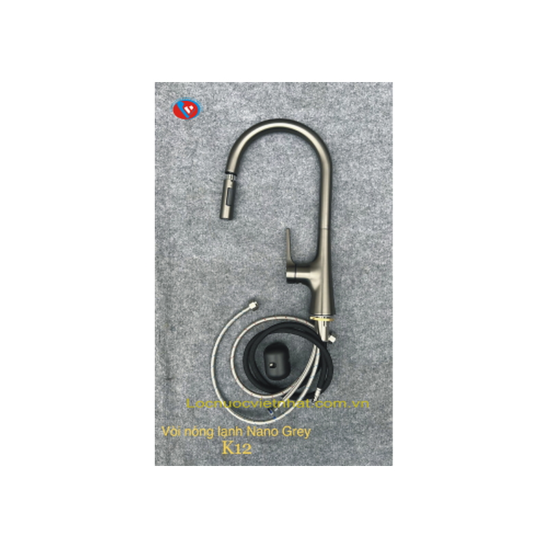 Vòi rửa bát nóng lạnh dây rút đồng Kagol K62