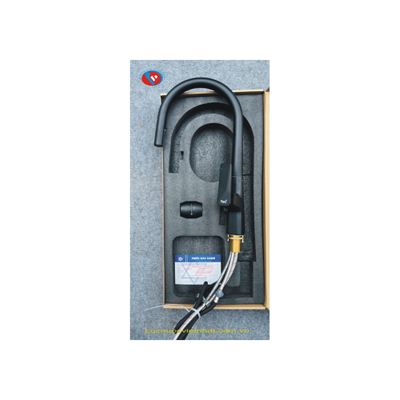Vòi rửa bát nóng lạnh dây rút đồng phủ nano Kagol K58