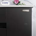 Bộ tủ chậu Lavabo treo tường gương cắt màu hồng Hiwin YS-1471