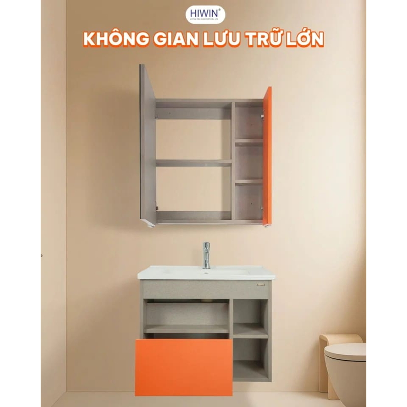 Bộ tủ chậu Lavabo treo tường Hiwin YS-2609