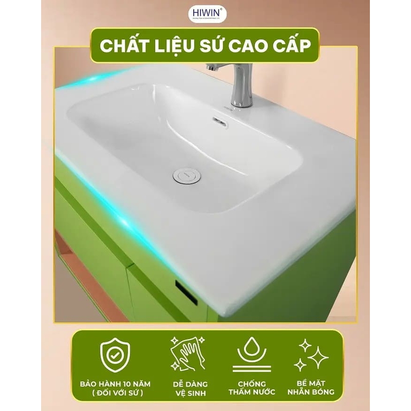 Bộ tủ chậu Lavabo treo tường Hiwin YS-2616