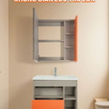 Bộ tủ chậu Lavabo treo tường Hiwin YS-2609